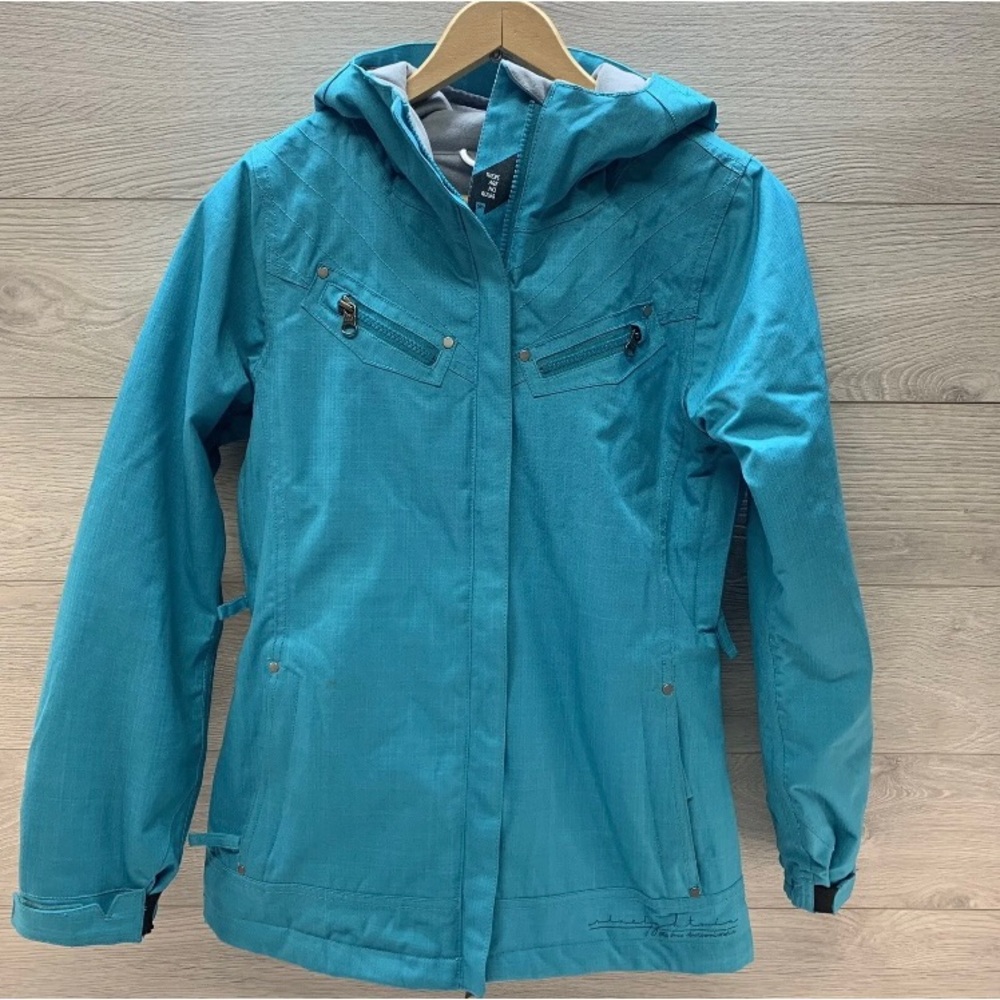 686 Men's Women's XS Teal Green Snowboard Ski Jacket Six Eight Six InfiD…